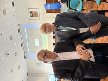 Prof Mike Osborne with former ambassador Ivan Grdesic